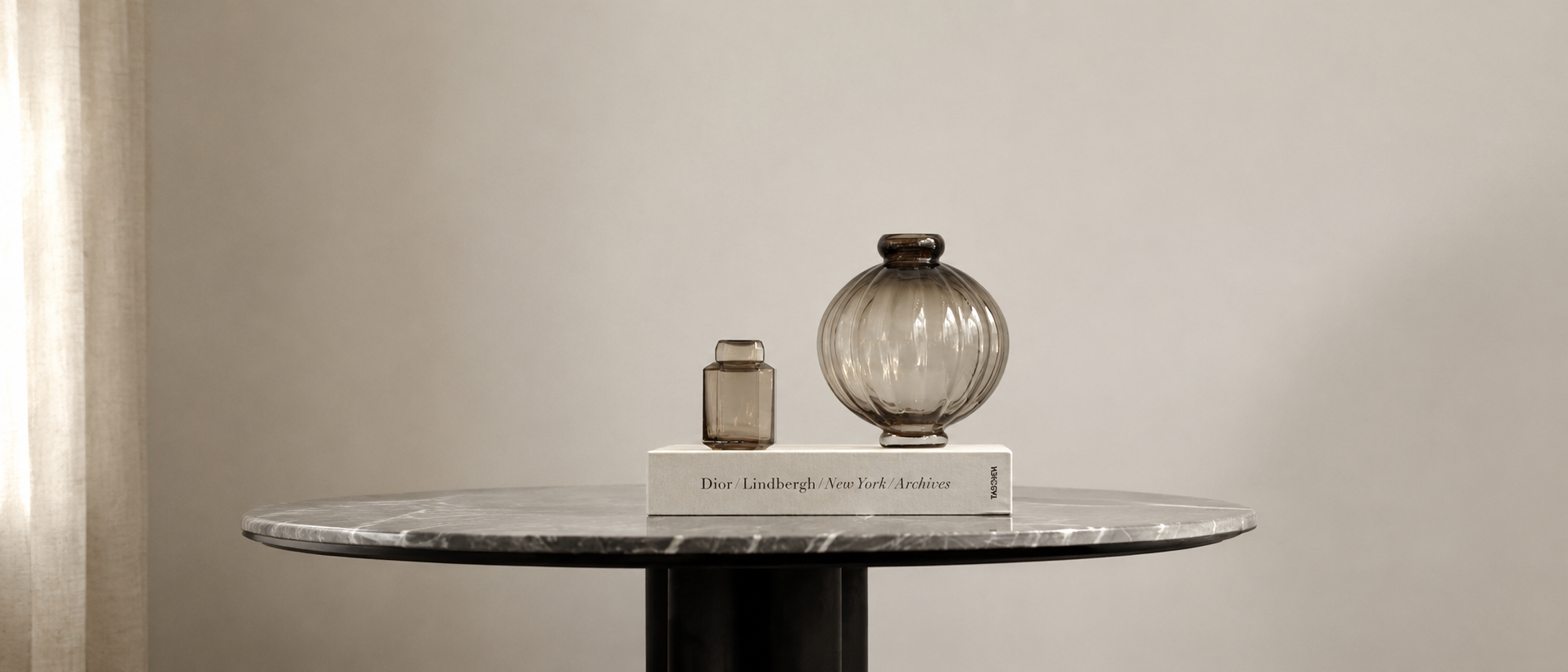 Decorative accents styled in a considered interior