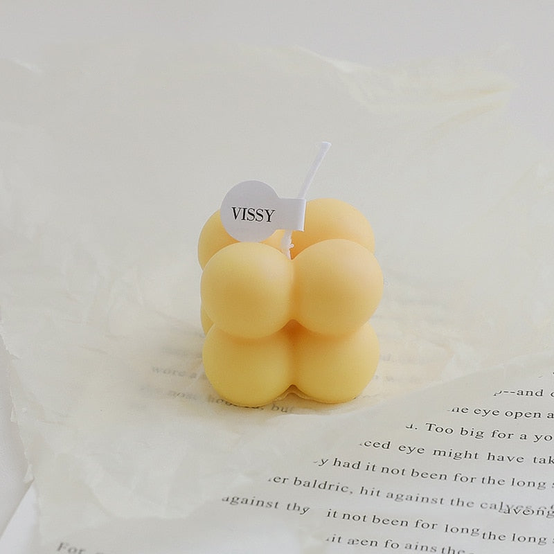 Mini Bubble Cube Decorative Candle - Image 4