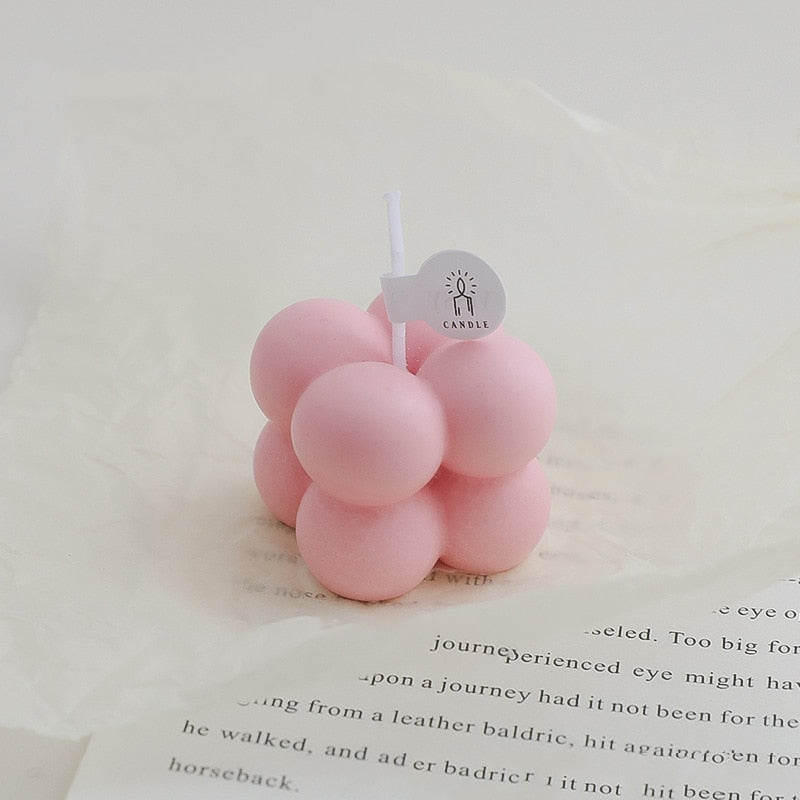 Mini Bubble Cube Decorative Candle - Image 5