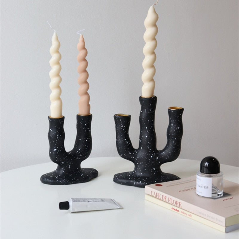 Spotted Resin Candle Holder - Image 3
