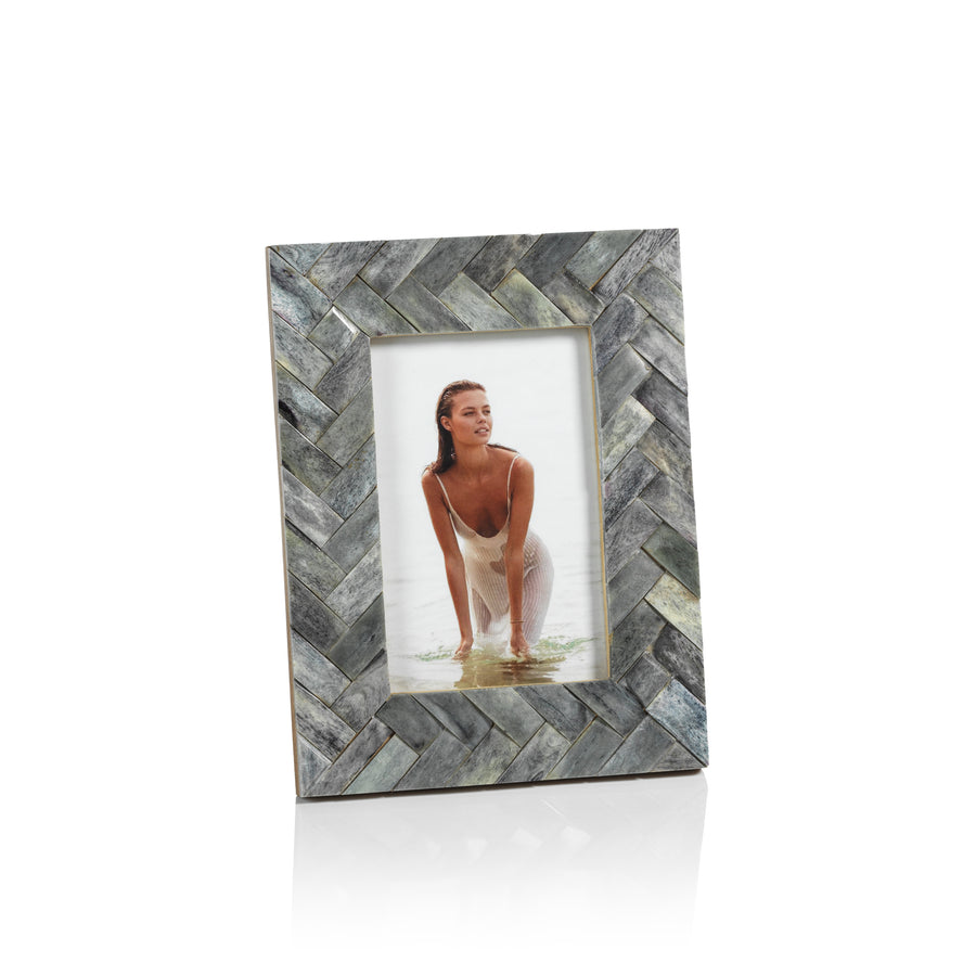 Woven Bone Photo Frame