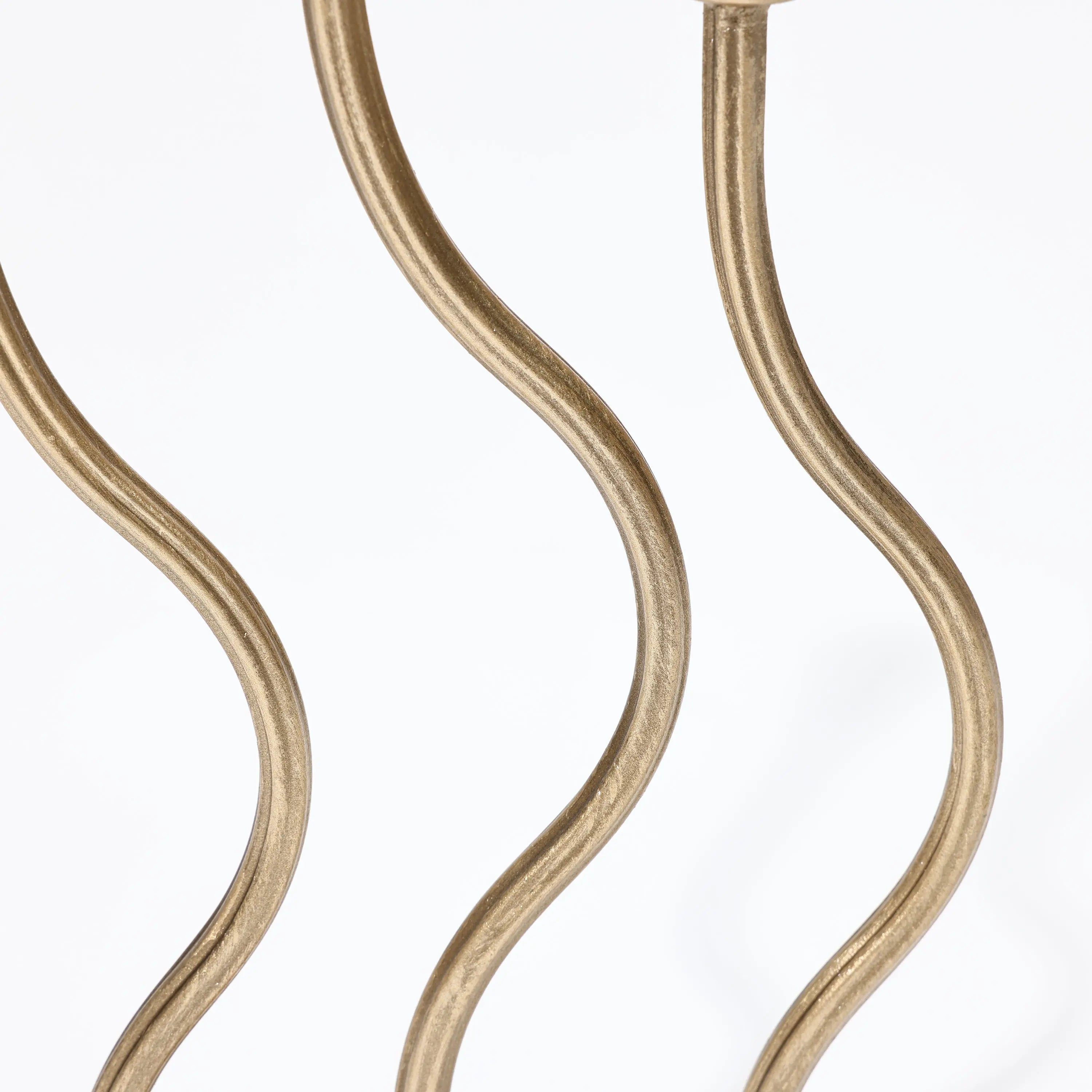 Gold 3-Taper Candle Holder - Image 6