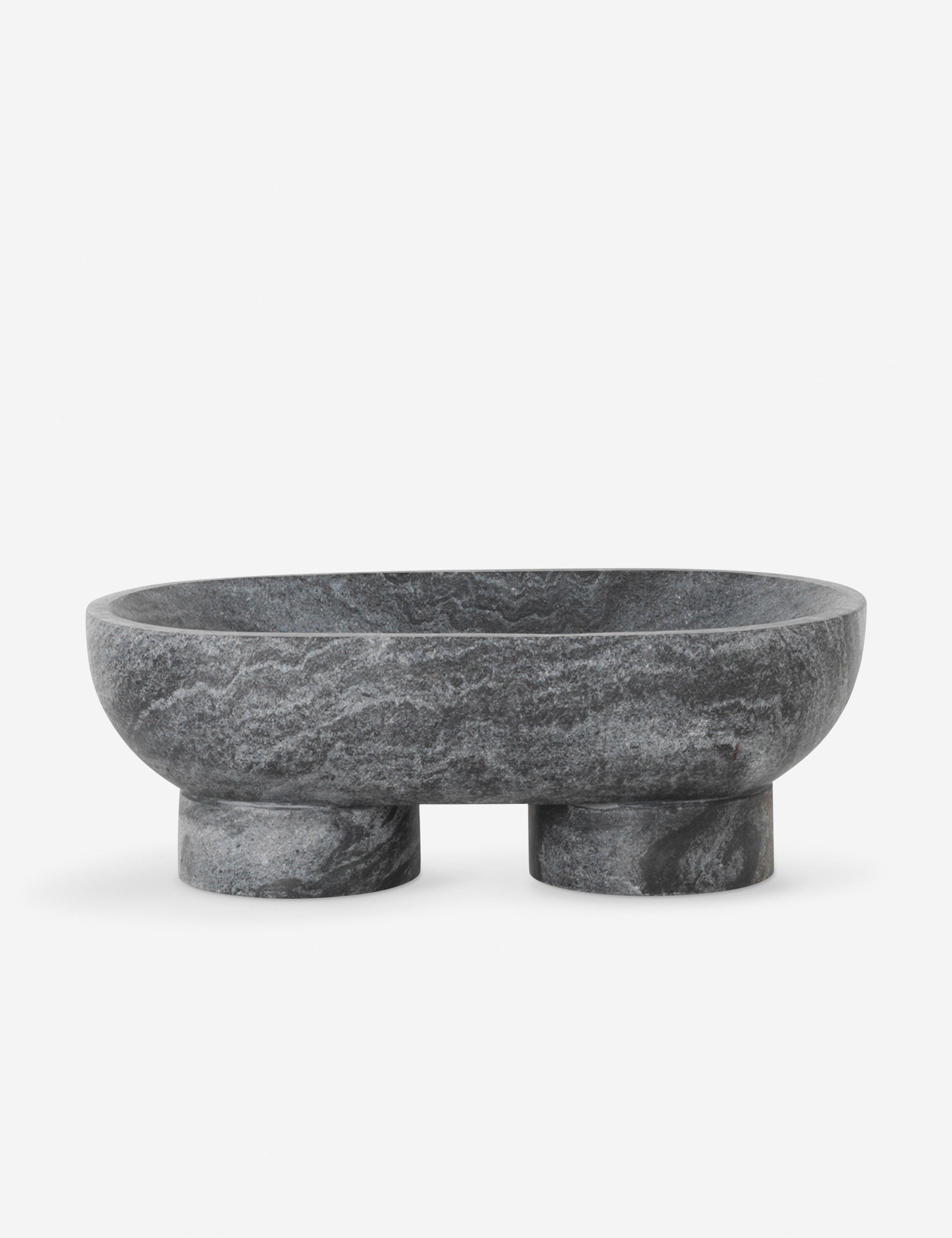 Decorative Natural Stone Bowl - White - Image 3